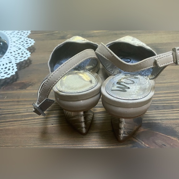 Sam Edelman Snakeskin Heels - Tan and Cream - Picture 3 of 16